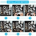 thumbnail image 4 of DIY Silicone Bangle Molds Kits Resin Casting Molds Epoxy Resin Jewelry Making with Latex Finger Cots Plastic Measuring Cup Pipettes Nail Art Glitter Decoration, 4 of 7