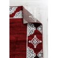 thumbnail image 2 of Newport Collection - Red Abstract Bordered / Border Area Rug, 2 of 5
