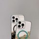thumbnail image 4 of For iPhone 14 Pro Case Compatible with MagSafe Epoxy Marble Texture PC TPU Phone Cover - Green, 4 of 5