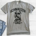 thumbnail image 2 of Schnauzer Dad, Unisex Men's Shirt, Mini Schnauzer, Schnauzer Owner, Funny Dog Dad Gift, Dark Heather Gray, 4X-Large, 2 of 6
