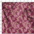 thumbnail image 4 of Soimoi Cotton Cambric Red Fabric By the Yard - 42 Inch Wide -Floral & Leaf Floral Pattern Fabric - Botanical and Elegant Designs for Various Uses Printed Fabric, 4 of 6