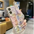 thumbnail image 3 of siduater for iPhone 16 Case for Girls Women | Colorful Retro Oil Painting Flower Phone Cover with Adjustable Grip Loop Strap Handle Kickstand, Floral Pink, 3 of 6