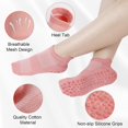 thumbnail image 2 of 4 Pares Calcetines Antideslizantes para Mujer, Calcetines Pilates para Mujer, Calcetines Deportivos para Ejercicio Deportivo, Accesorios, Yoga, Pilates, Barras de Ballet, Fitness Dance, 2 of 7
