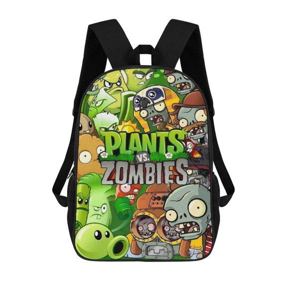 Lightweight Daypack Large Capacity Plants Vs Zombies Backpack Travel Work Back Pack 17 Inch Bookbag Laptop Bag