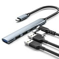 thumbnail image 2 of RKZDSR 5-in-1 USB C Docking Station, 1 USB 3.0 Port, 2 USB 2.0 Port, 65W PD, 1 Type-C Data Port Compatible, Type-C Devices, 2 of 7