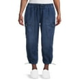 thumbnail image 1 of JUNWELL Women‘s Cargo Parachute Jogger Pants  26” Inseam  Sizes XS-XXXL, 1 of 6