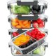 thumbnail image 1 of [5-pack, 36 Oz] Glass Meal Prep Containers 3 Compartment With Lis, Glass Lunch Containers,foo Prep Lunch Box,bento Box,bpa-free, Microwave, Oven, Free, 1 of 5