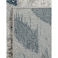 thumbnail image 5 of Unique Loom Sumter Collection Area Rug - Rhett (8' Octagon Gray/Navy Blue), 5 of 6