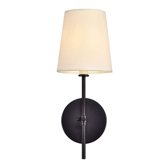 Aplique de Pared Elegant Lighting Mel 38 cm Metal Negro 110V