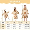 thumbnail image 4 of FORMRS Wearable Blanket Hoodie with Sleeves for Kids Cozy Flannel Sweatshirt, Halloween Pumpkins Pattern, 4 of 7