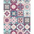 thumbnail image 7 of 7" X 7" Vintage Turq Blush And Mauve Peel And Stick Removable Tiles, 7 of 7