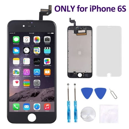 iPhone 6S Screen Replacement (4.7 Inch) Black - Corepair LCD Display Screen + Touch Digitizer Assembly with Full Set Repair Tools and Screen Protector (iPhone 6S (Best Iphone Screen Replacement)