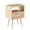 Natural, variant on GZXS Modern Farmhouse Rattan Bedside Table with USB & AC Outlets, 2-Tier Nightstand with Drawer and Open Shelf, Compact End Table with Charging Station for Bedroom, Living Room, White