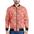 thumbnail image 3 of Chaqueta con cremallera y estampado 3D de setas de dibujos animados para hombre y mujer, sudadera de gran tamaño con plantas, chaquetas bomber de manga larga para primavera y otoño, 3 of 5