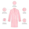 thumbnail image 6 of Panda Uniform by HeedFit Unisex 40" Lab Coat, 8XL, Pink, 6 of 7