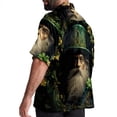 thumbnail image 3 of Saint Patrick's Day Men's Hawaiian Button Down Printed Short Sleeve Summer Beach Shirts, 3 of 6