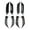 B Carbon Fiber Black, variant on 2x Car Headlight Eyebrow Safe Self Adhesive Tail Light Eyelids Stickers Headlamp Eyebrow Strip Trim for Car Auto Vehicle
