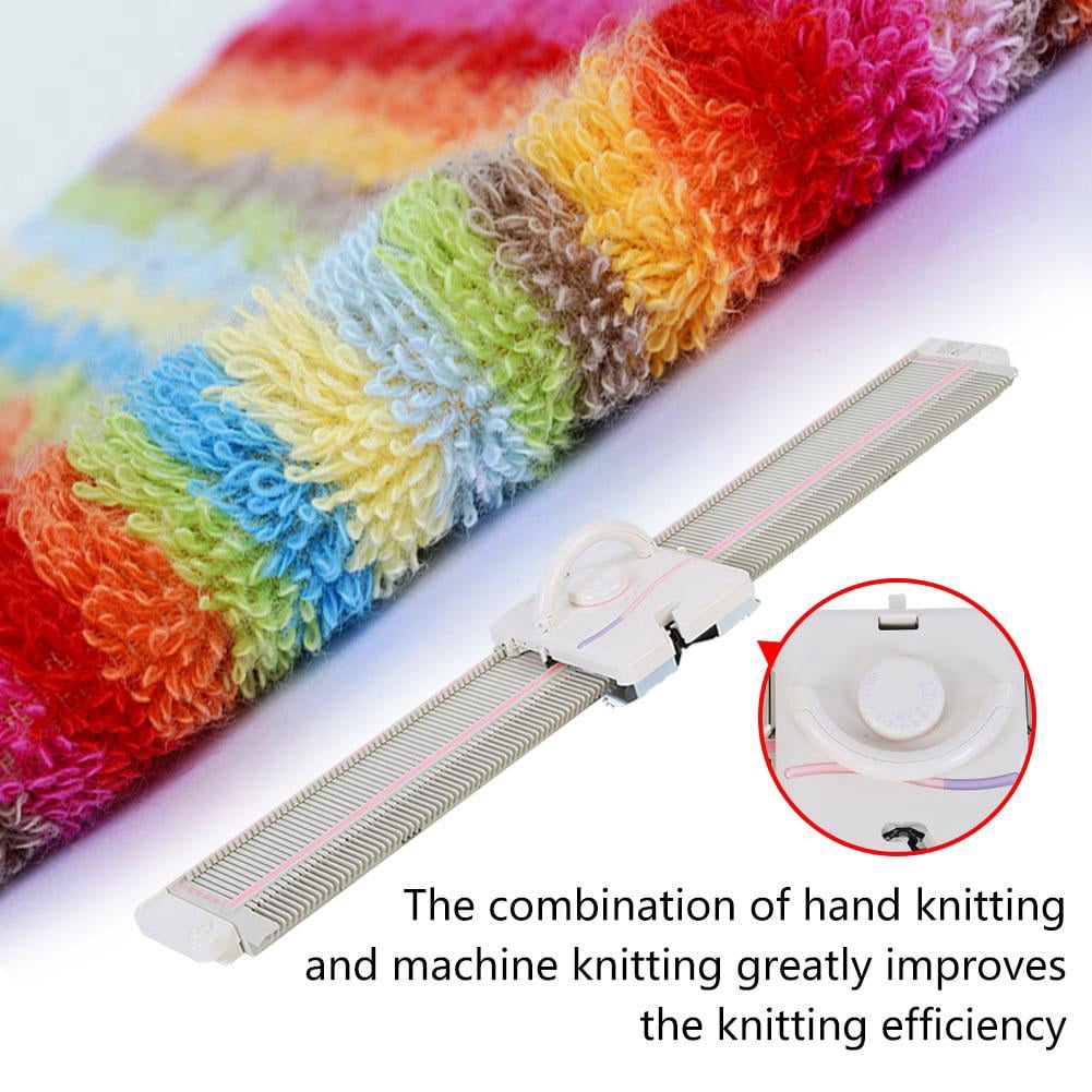 LYUMO LK150 6.5mm Mid Gauge 150 Stitches Plastic Domestic Knitting Machine with Accessories