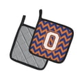 thumbnail image 2 of Letter O Chevron Blue and Orange 3 Pair of Pot Holders, 2 of 2