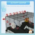 GVJMTKP 31” Extra Large Hamster Cage with Tube Tunnel Small Animal Cage