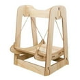 thumbnail image 2 of Hamaca de madera con columpio para gatos, hamaca de madera con columpio para gatos, hamaca con columpio de madera para mascotas, hamaca con columpio de madera para gatos, funcionalidad versátil, 2 of 8