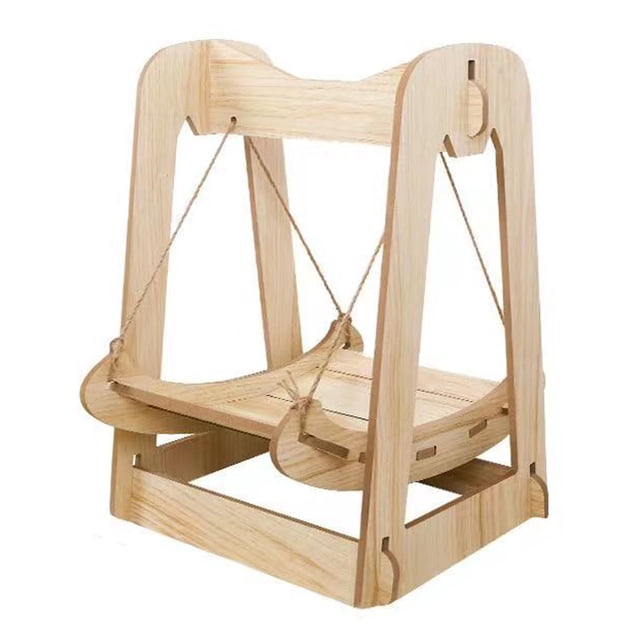 Cama colgante para gatos NikouMX Hamaca de madera con columpio