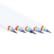 YDNGF 5pc Paper Pencil Stationery Rainbow Black Set Pencils Office White School and 5PCS Wood Office Stationery