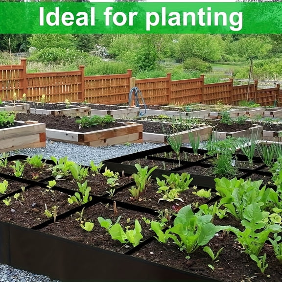 8-Cell Raised Garden Bed Kit, 128 Gallon Thickened Fabric Planter Bags, Breathable Grow Bags for Vegetables, Flowers, Potatoes, Indoor & Outdoor Durable Planting Box