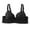 1_Black, variant on loopsun Womens Plus Size Bra,Woman's Comfortable Breathable Bra Underwear No Rims