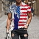 thumbnail image 1 of Tops para hombre, blusas y camisas de manga corta con cuello redondo para hombre, jersey informal con cuello redondo estampado para hombre, pantalones cortos deportivos para fitness, blusa de poliéste, 1 of 5