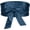 Navy Blue, variant on BURIBURI Women Satin Obi Belt, Self Tie Wrap Wide Waistband Belt for Dress Bridal Sash
