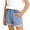 Gray, variant on Amidoa Girls Shorts Elastic Waist Casual Summer Soft Shorts for Kids Blue Size 6