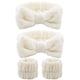 thumbnail image 1 of 4 piezas de diademas de spa, muñequeras para lavarse la cara, muñequeras de toalla, diadema para el cabello, 1 of 6