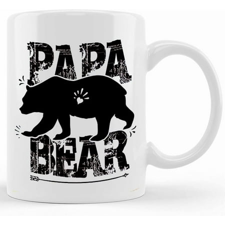 

Papa Bear Coffee Mug White Gift Idea For Father s Day Ceramic Novelty Coffee Mug Tea Cup Gift Present For Birthday Christmas Thanksgiving Festival 11oz Sarca