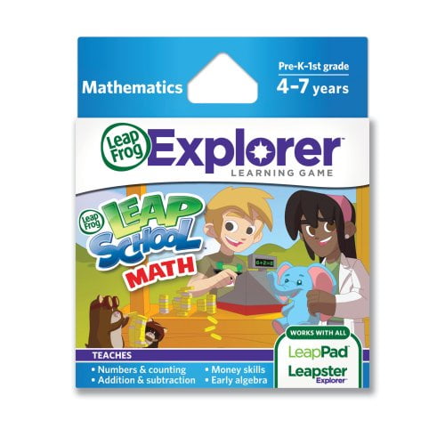 LeapFrog LEAP SCHOOL MATH Game Cartridge For Leapster Explorer LeapPad 