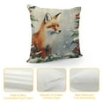 thumbnail image 4 of GOSMITH &nbsp;Rustic Farmhouse Winter Animal Bird Fox Rabbit Decorative Throw Pillow Covers, Christmas Deer Gifts,&nbsp;Christmas Tree Snowflake Pillow Cases Kids Room Bed Sofa Decor Set of, 4 of 5