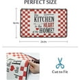 thumbnail image 2 of Coffee Mat the Kitchen is the Heart of the Home Rubber Backed Absorbent Dish Drying Mat Fit Under Dishes,Rack Pad,Kitchen Counter,Coffee Maker,Coffee Bar Accessories 24"X16", 2 of 6