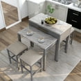 thumbnail image 2 of Furniture of America  Delware Farmhouse Grey 39-inch Wood Counter Height Dining Table, 2 of 4