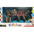 thumbnail image 3 of The Best 11 Pieces Kitchen Pretend Toys Stainless Steel Cookware Playset For Kids, 3 of 3