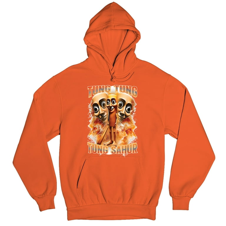 Tung Tung Tung Sahur Unisex Hoodie Fun Italian Brainrot Gen Z
