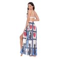 thumbnail image 3 of FORMRS Womens Long Sarong Beach Wrap Semi-Sheer Bikini Skirt Bathing Swimsuit Cover Up, Black Cats and Hearts, 3 of 7