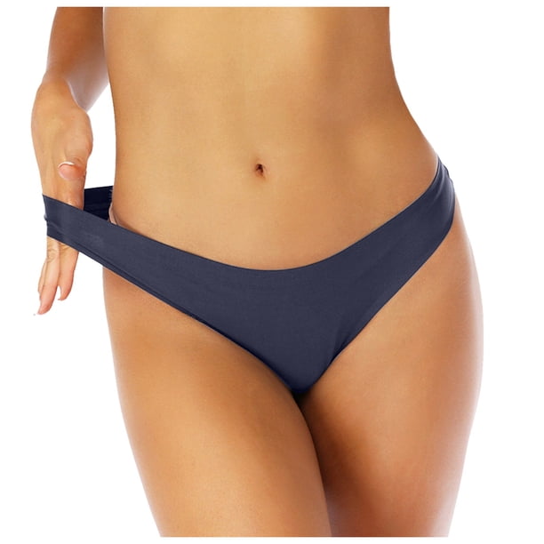 Braguitas fisiológicas adhesivas para mujer: tangas de cintura alta invisibles, nailon-spandex, tallas M-XXL