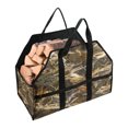 thumbnail image 1 of Portador de leña para leña con asas, bolsa plegable impermeable de tela Oxford para leña para transporte de madera 24*11,8*9,8 pulgadas (camuflaje), 1 of 4