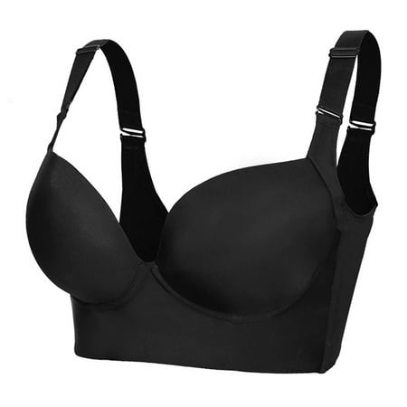 

Worallymy Woman Thin Bra Fully Front Close Wireless CDE Form Support Lady Brassiere Posture Underwear Female Bralette Breast Lingerie