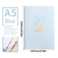 thumbnail image 1 of Daily Planner Notebook A5 Soft Leather Daily Calendar | Undated Organizer for Work School Home | Weekly Monthly Schedule Book, 1 of 1