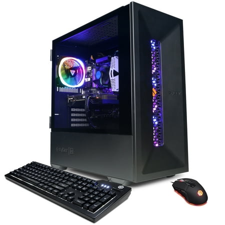 CyberPowerPC Gamer Xtreme Desktop, Intel Core i5-12400F, 16GB DDR4, NVIDIA GeForce RTX 3050, 500GB SSD+1TB HDD, Black, Win 11 Home 64-Bit, GXI11248CPGW6