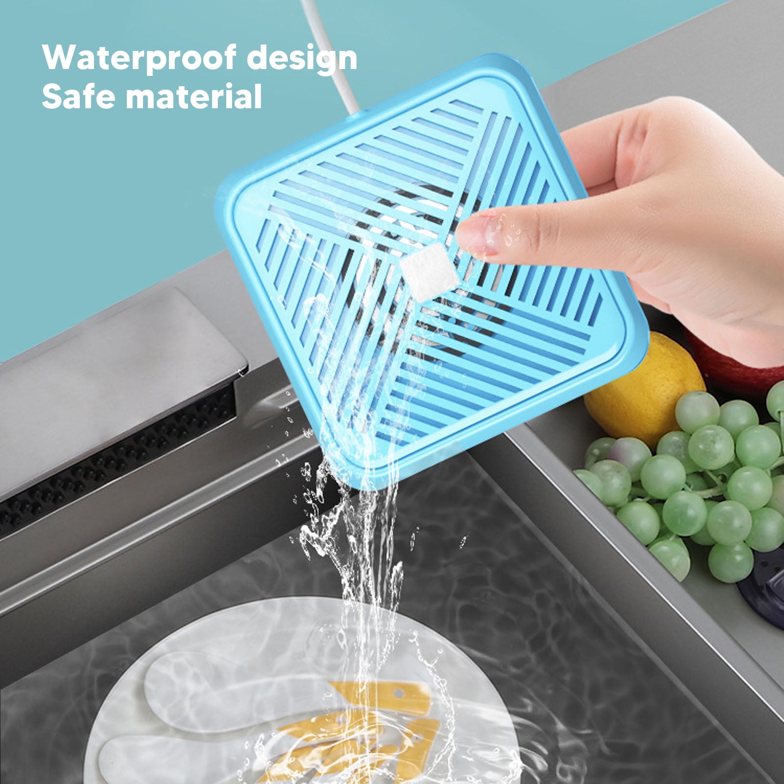 Dishwasher Blue Usb Mini Dishwasher Abs Material High Pressure Turbine Dishwasher Portable Small Dishwasher 360 Degree Cleaning Household Fruit And Vegetable Cleaning Travel Kitchen Tableware