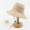 Khaki, variant on Herrnalise Fashion Lady Formal Hat Foldable Casual Cap Women Two-Sided Elegant Beach Hat