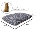 thumbnail image 2 of Tropical Pet Bed, Vintage Exotic Island Pineapples and Little Polka Dots in Pastel Tones, Resistant Pad for Dogs and Cats Cushion with Removable Cover, 24" x 39", Rose and Slate Blue, by Ambesonne, 2 of 4