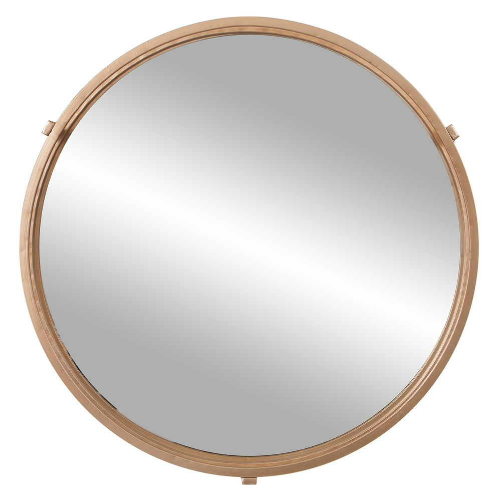 Gold Cut Out Round Wall Mirror 24"x24" by Patton Wall Decor Walmart